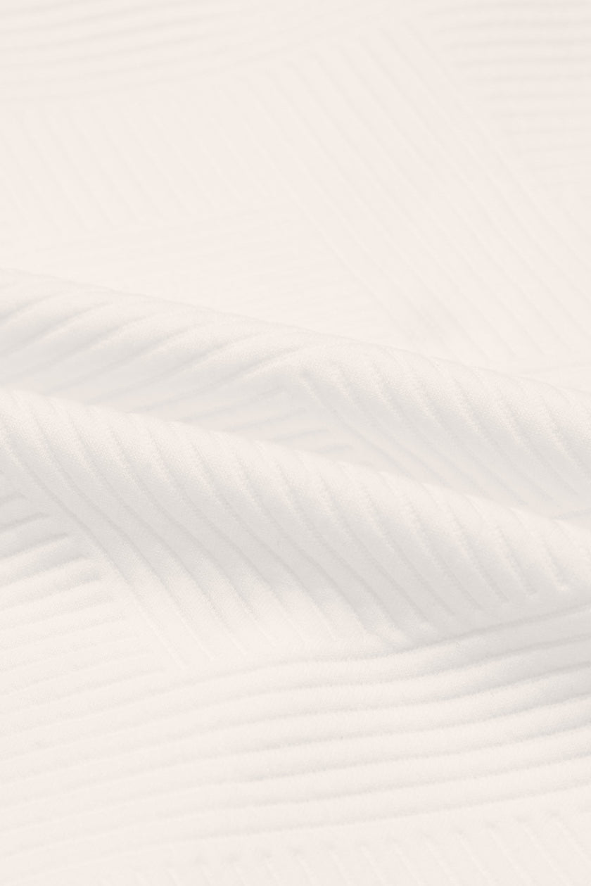 Solid Textured Flap Pocket Buttoned Shacket